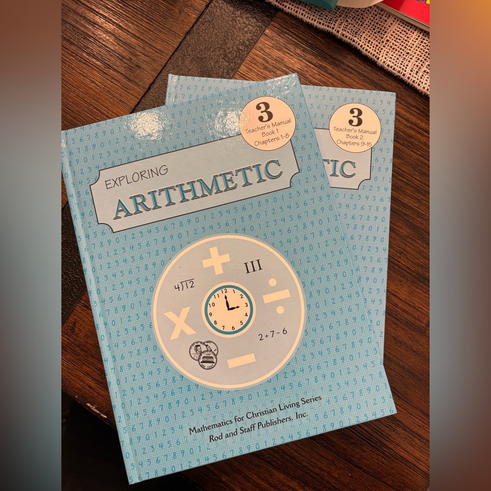 Exploring Arithmetic 3 Teacher's Manuals Books 1&2
